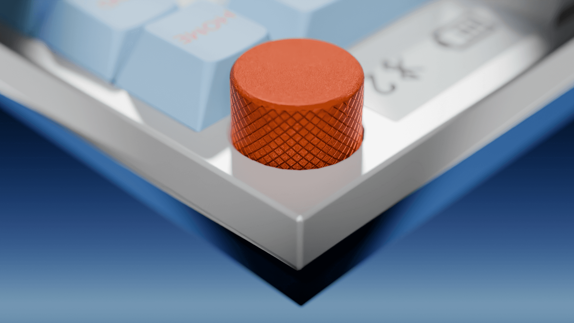 Interchangeable knob system.